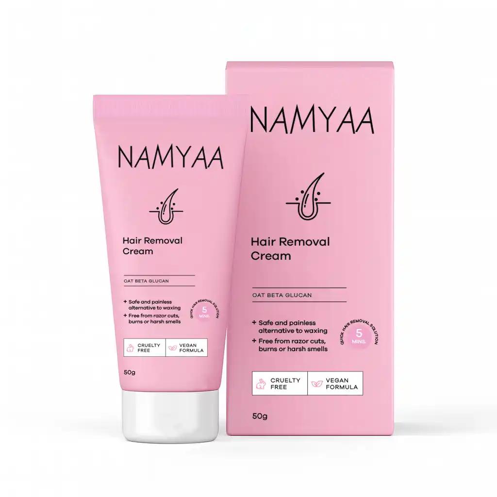 Namyaa Hair Removal Cream for Intimate Skin Women 50 gm with After Wax Soothing Serum with Vitamin C photo
