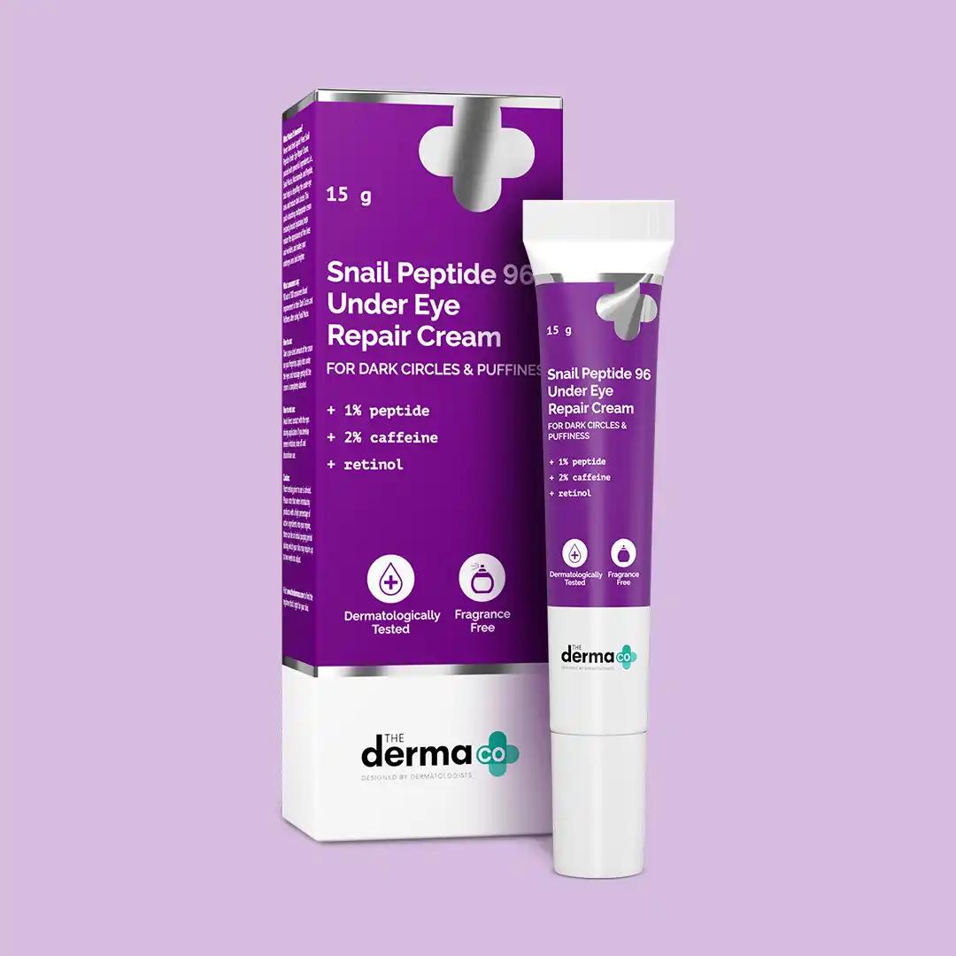 The Derma Co. Snail Peptide 96 Under Eye Repair Cream with Snail Mucin & Peptide Complex For Dark Circles & Puffiness photo