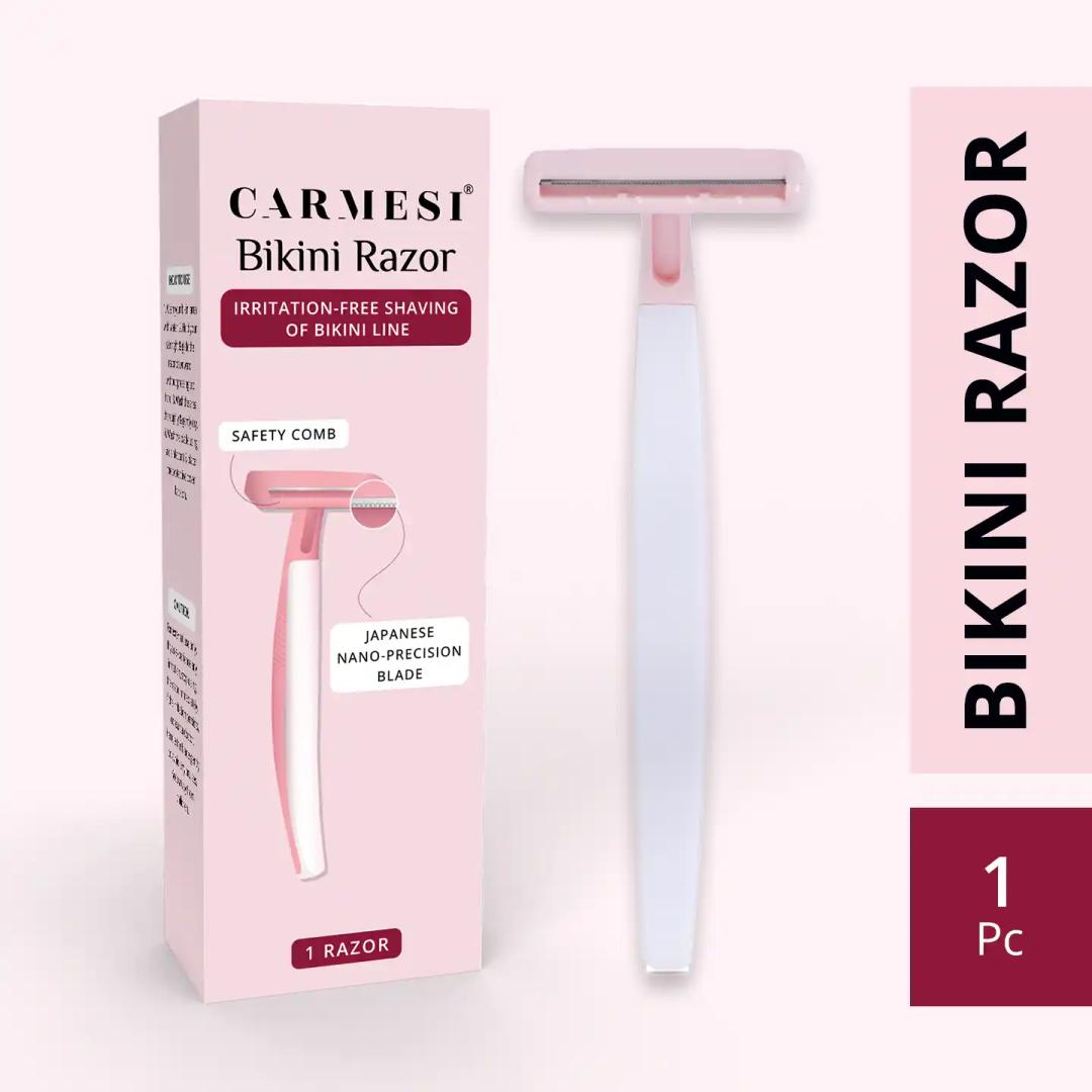 Carmesi Bikini Razor for Women | For Irritation-Free Shaving of Bikini Line | Precision Shave, 1 Pc photo