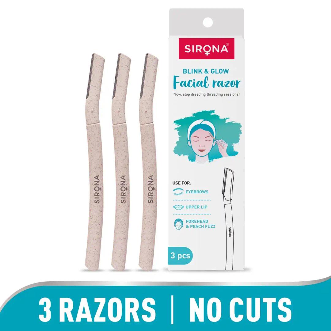 Sirona Blink and Glow Face Razor for Women | Facial & Upper Lips Hair Removal photo