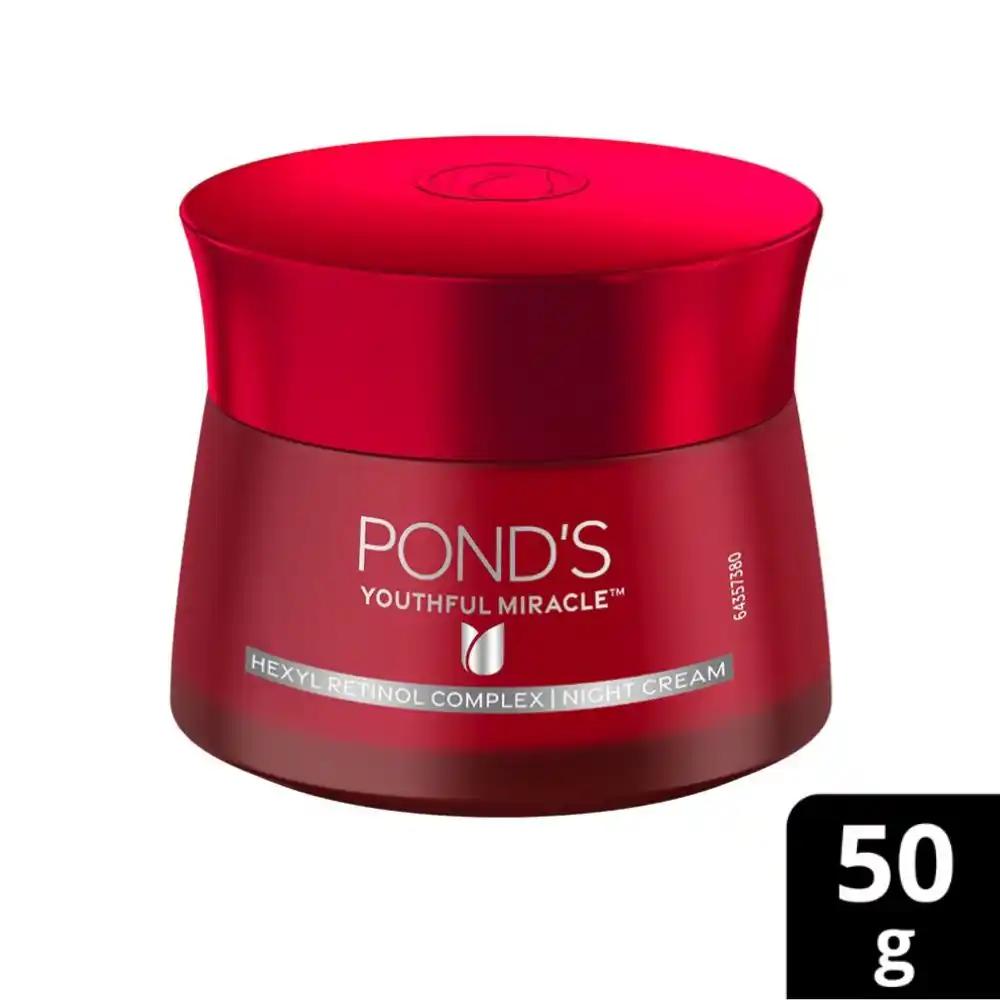 Ponds Youthful Miracle Glow Night Cream | For Anti Ageing | Fades Spots | Boost Radiance | 50 gm photo
