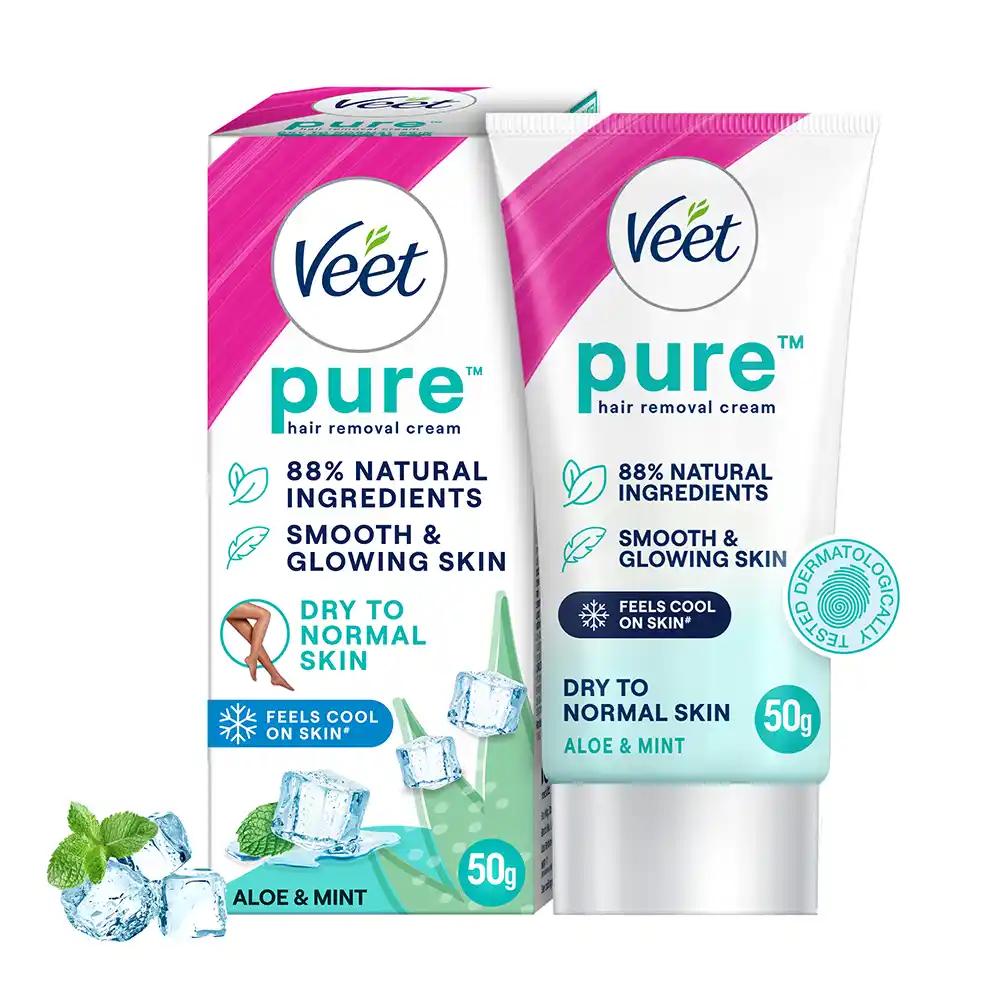 Veet Pure Hair Removal Cream Cool (Dry Skin) 50 gm photo